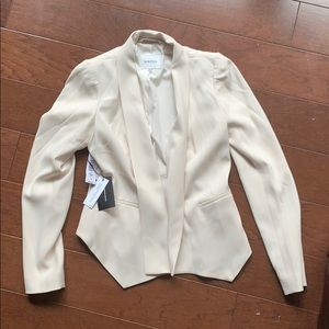 Cream tuxedo jacket from Aritzia BNWT